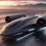 Futuristic General Dynamics Stealth Hovercraft