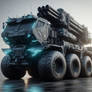 Futuristic Stealth Howitzer truck