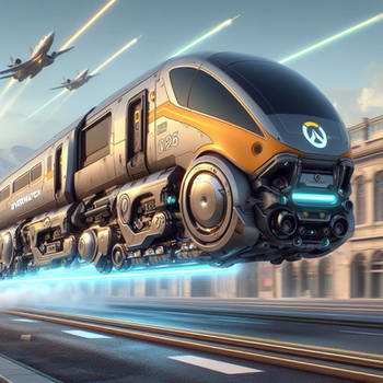 Overwatch High Speed hover bullet train 4