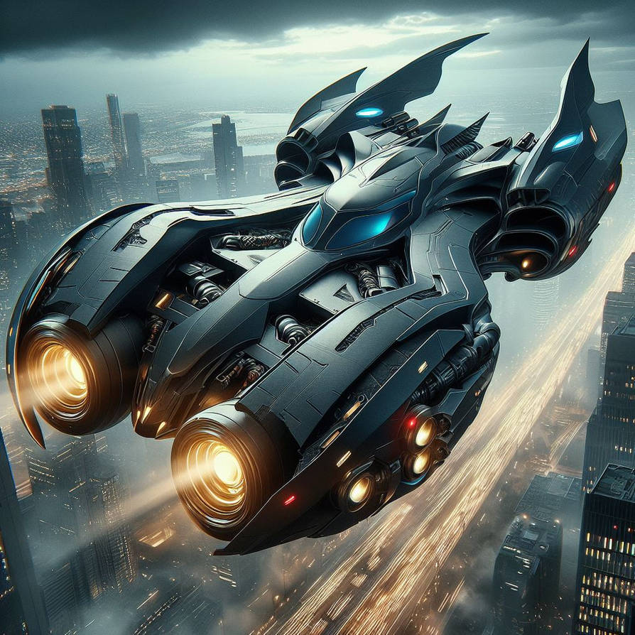 Batmobile Jet Batman Futuristic Flying batmobile by Jesse220 on DeviantArt