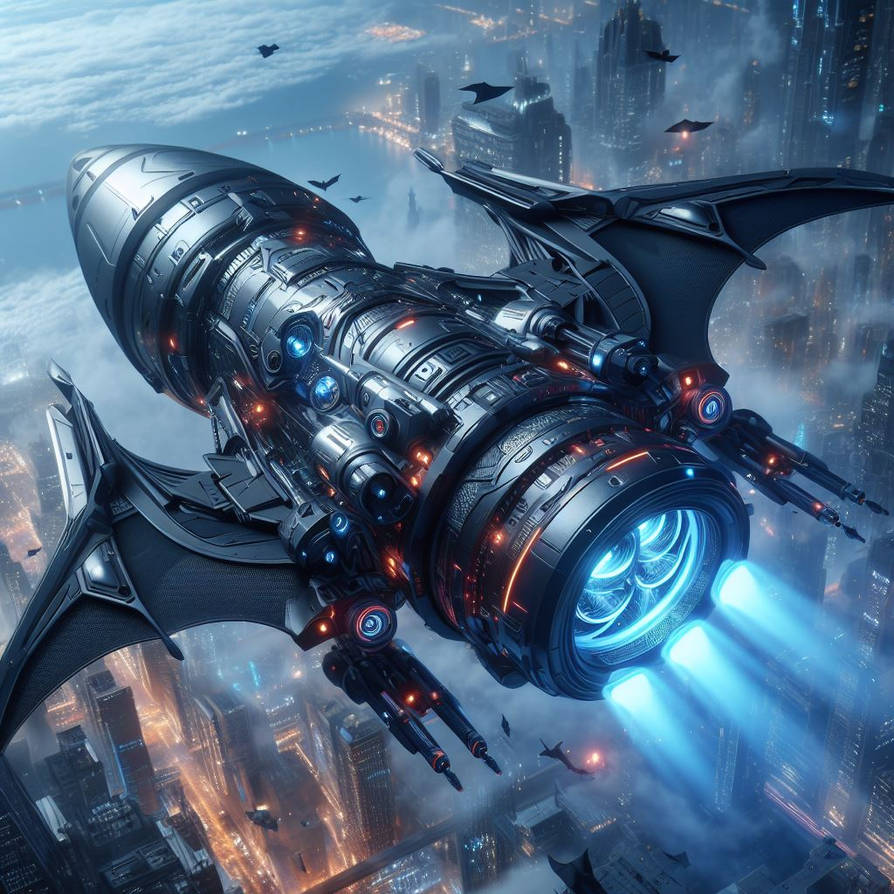 Futuristic batman Space Bat Rocket by Jesse220 on DeviantArt