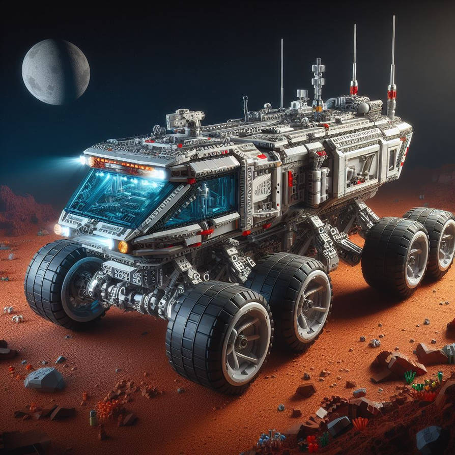 Lego Futuristic 2090s Mars space Rover set 4 by Jesse220 on DeviantArt