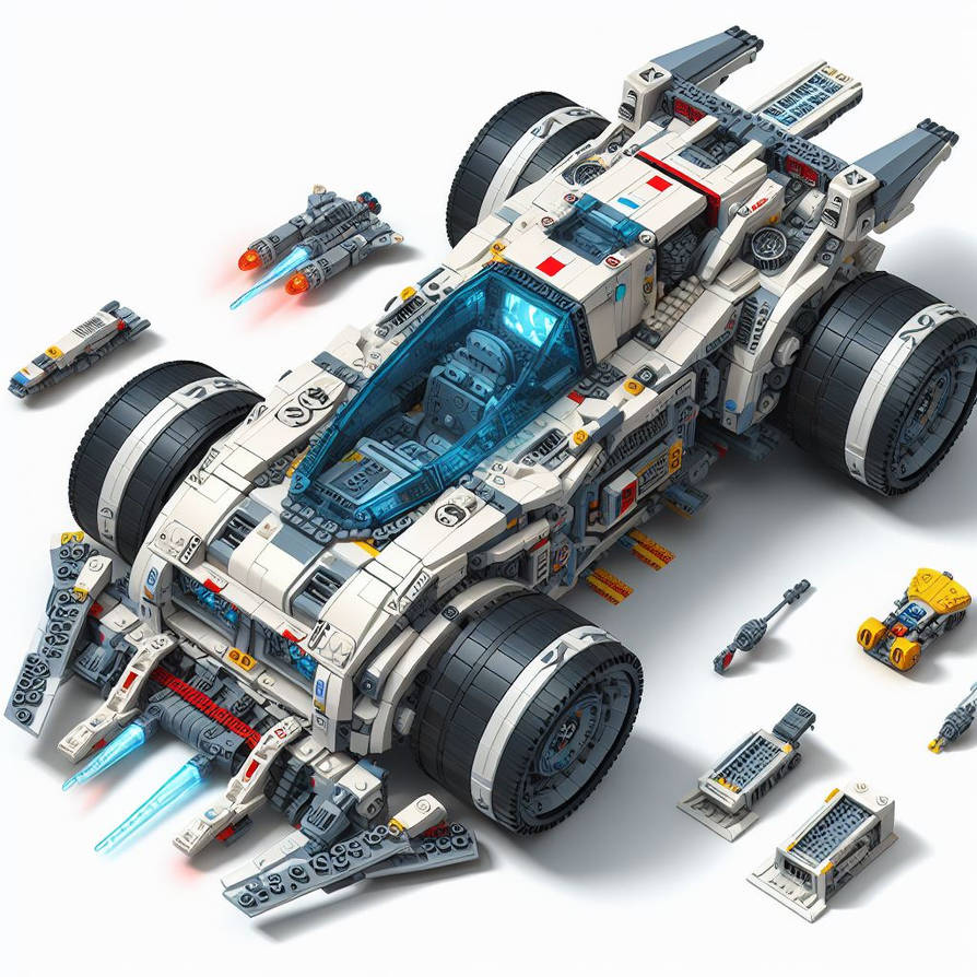 Space Racing Vehicle Lego Futuristic 2090s Space Racing car Set 3 by Jesse220 on DeviantArt