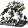 Lego Futuristic 2090s Agents bad Guy Mech 3