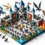 Lego Knights vs Dragons Set
