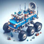 Lego Classic Space Blue exploration Rover 4