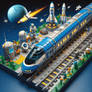 Lego Classic Space Blue Space train 2