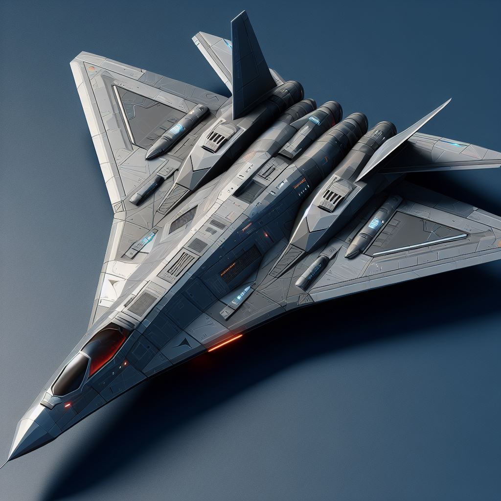 Ace Combat Futuristic stealth bomber jet by Jesse220 on DeviantArt