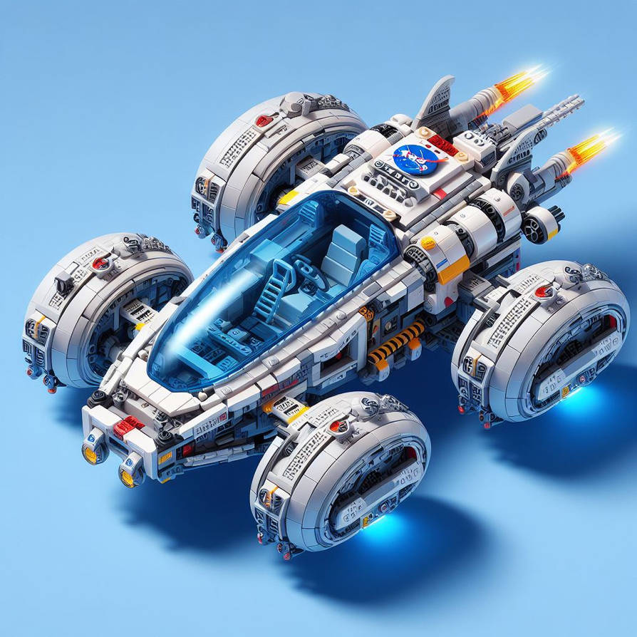 Nasa Lego Car Lego Nasa Futuristic 2100s Space Hovercar 4 by Jesse220 on DeviantArt