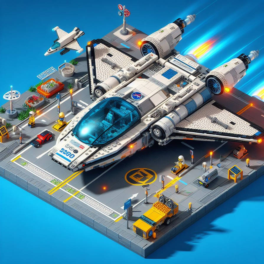 Nasa Lego Car Lego Nasa Futuristic 2100s Space Flying Car 4 by Jesse220 on DeviantArt