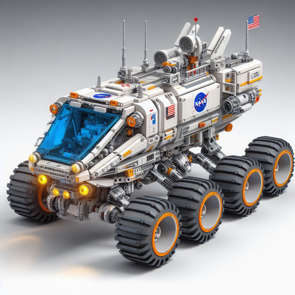 Nasa Lego Car Lego Nasa Futuristic 2100s Space Buggy 4 by Jesse220 on DeviantArt