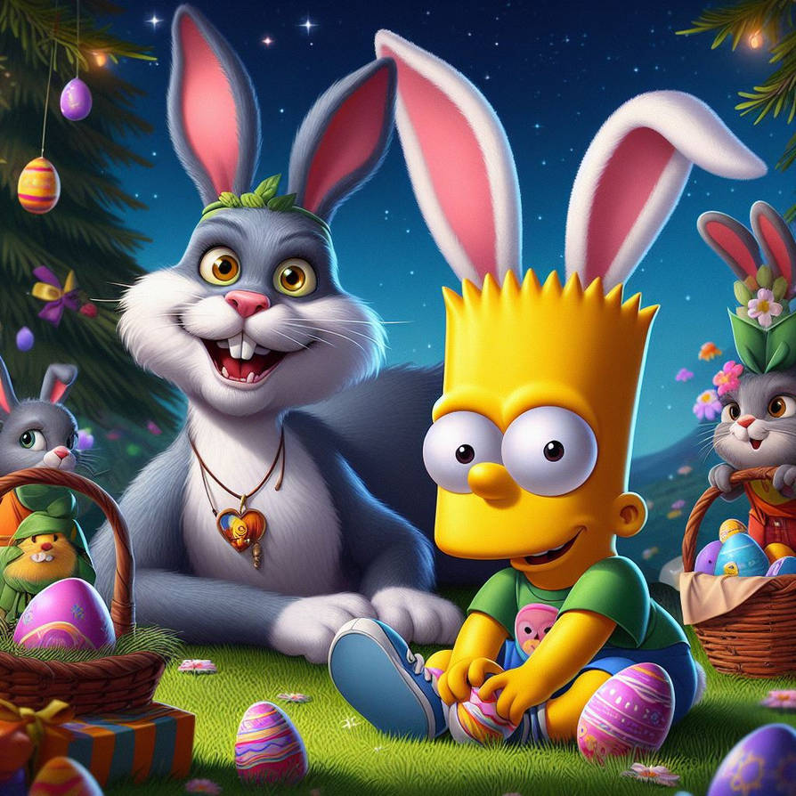 Homer Simpson as the Easter Bunny 4 by Jesse220 on DeviantArt