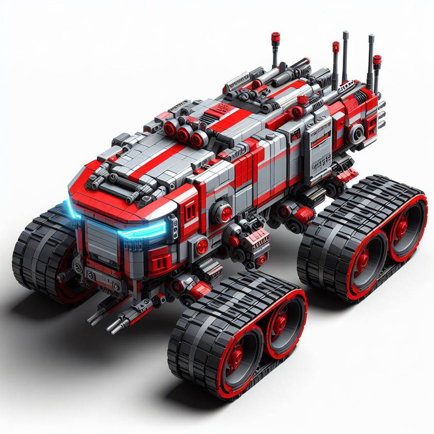 Lego M-Tron Red and Grey Space Rover 3 by Jesse220 on DeviantArt