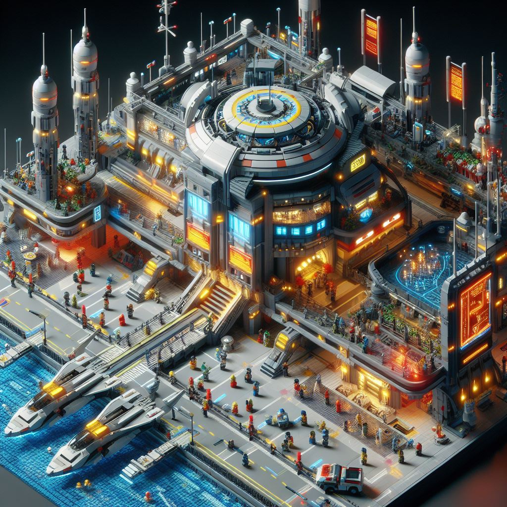 Futuristic Set Lego Futuristic 2100s Cyberpunk Space Station 3 by Jesse220 on DeviantArt