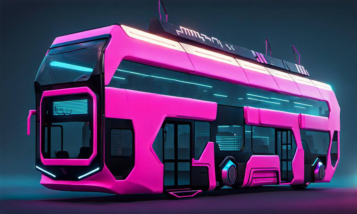 Futuristic 2100s Cyberpunk City Bus by Jesse220 on DeviantArt