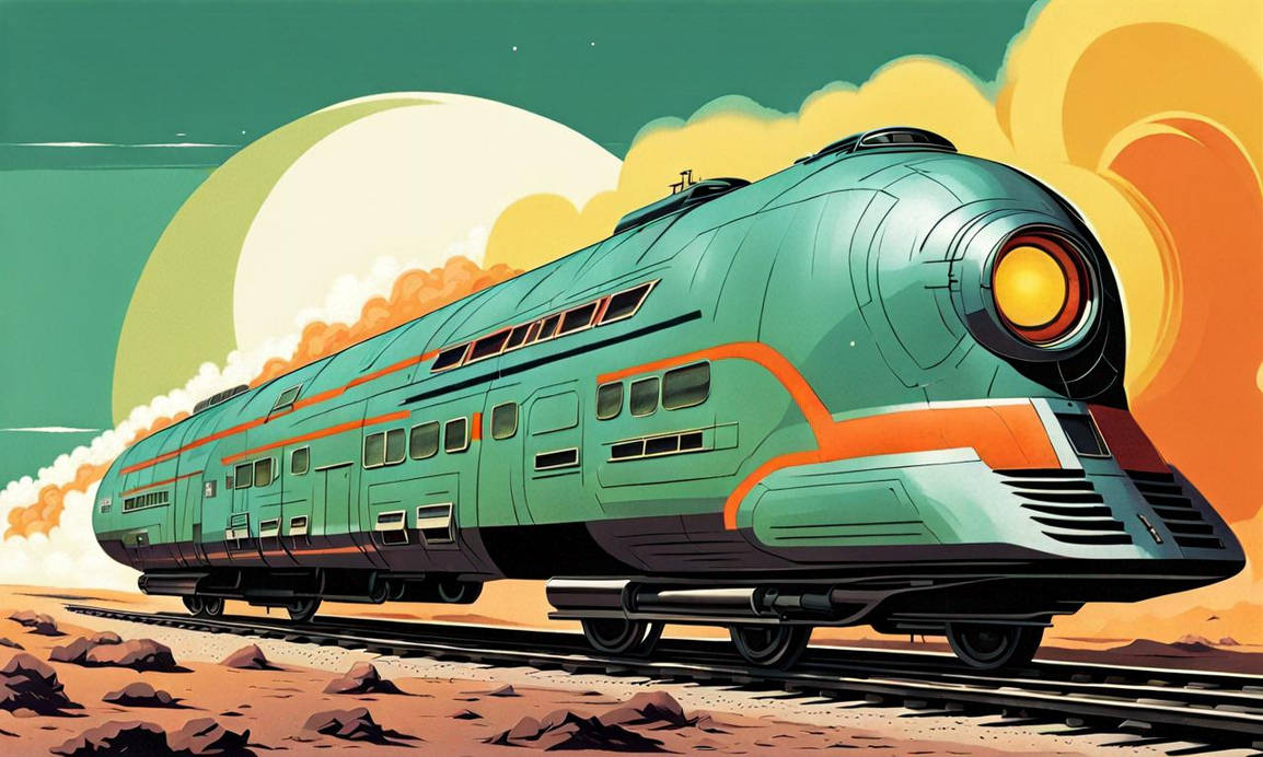 Retro Futuristic 1950s Nuclear Locomotive 3 by Jesse220 on DeviantArt