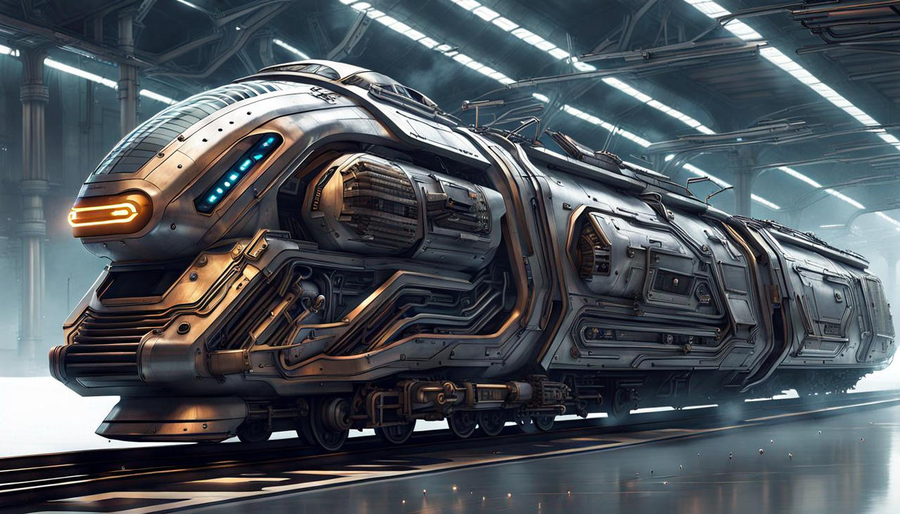 Fusion Train Engine Futuristic 2100s Fusion Turbine Locomotive 4 by Jesse220 on DeviantArt