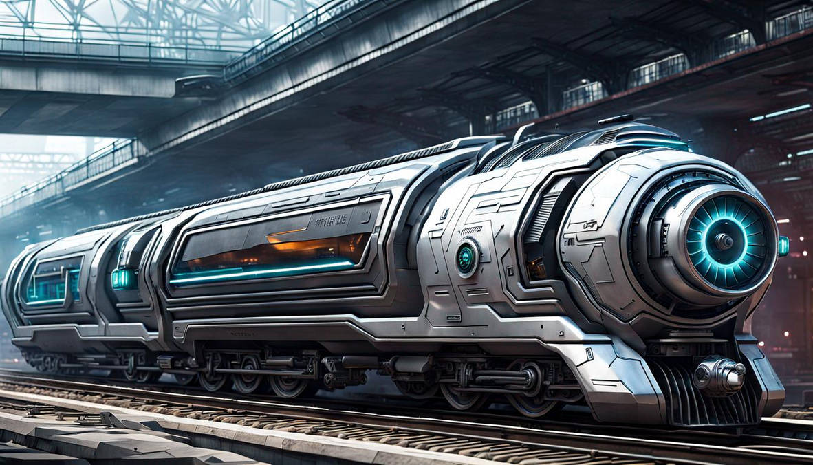 Fusion Train Engine Futuristic 2100s Fusion Turbine Locomotive 3 by Jesse220 on DeviantArt