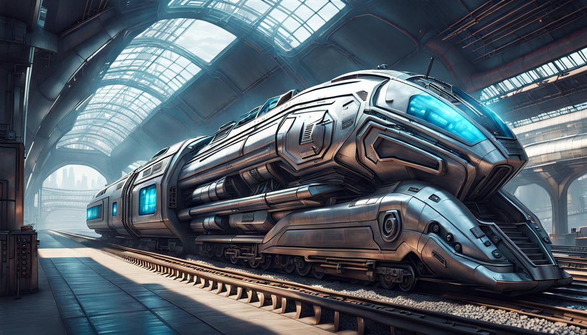 Fusion Train Engine Futuristic 2100s Fusion Turbine Locomotive 2 by Jesse220 on DeviantArt