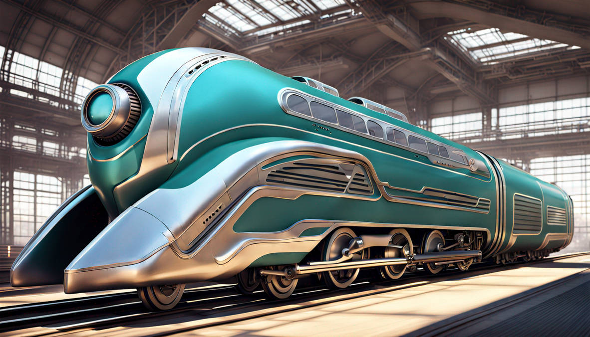 Fusion Train Engine Retro Futuristic 1950s Fusion Turbine Locomotive by Jesse220 on DeviantArt