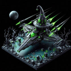 Lego Spooky Space witch's Space Interceptor