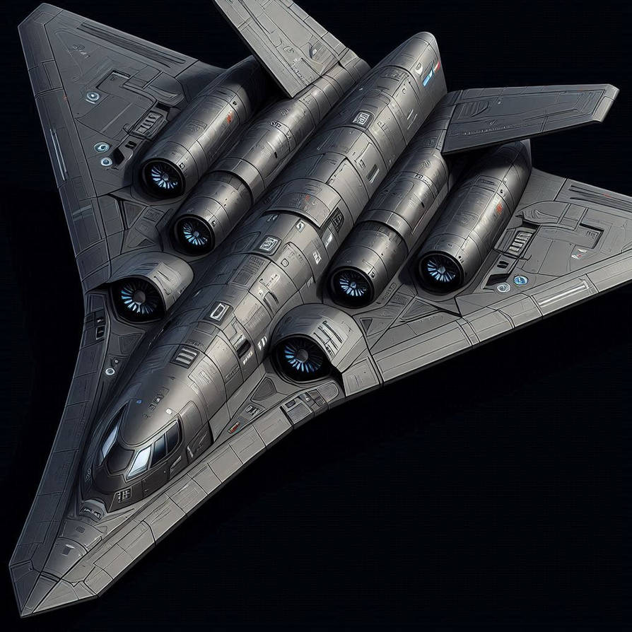 Futuristic Stealth Heavy Bomber jet 3 by Jesse220 on DeviantArt