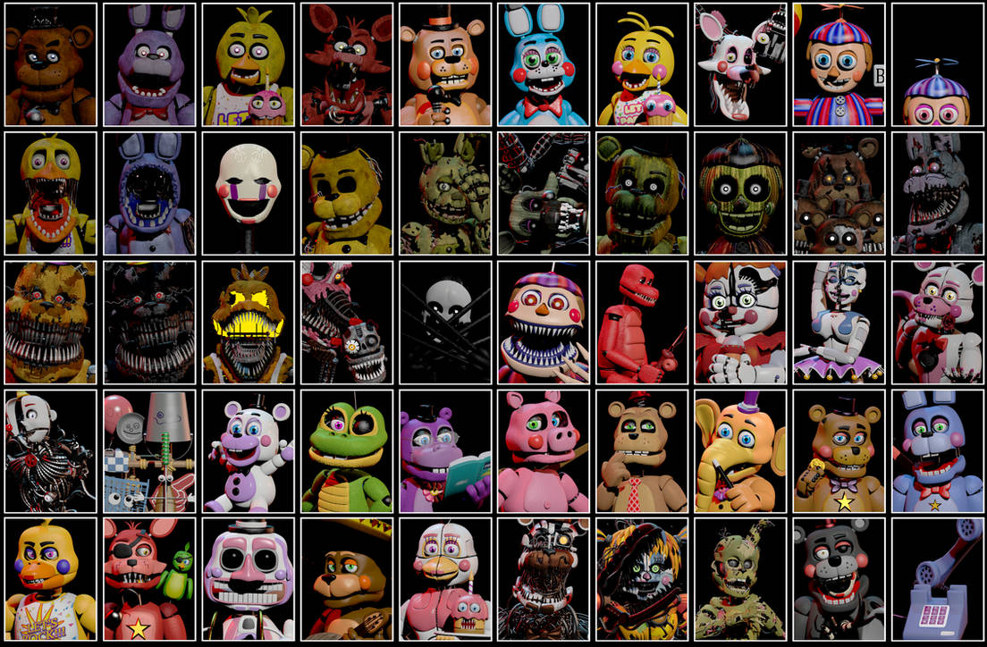 Fnaf UCN Roster (SFM Poster) by JackTheArtist2006 on DeviantArt