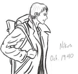 Nikos marches to the front