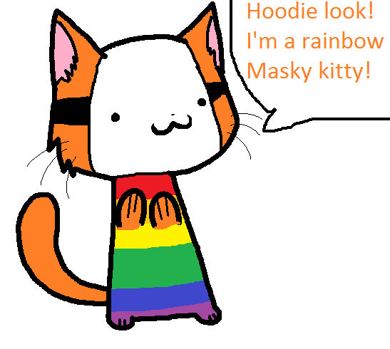 Derpy Masky Rainbow Kitty by snowfurthewarriorcat on DeviantArt