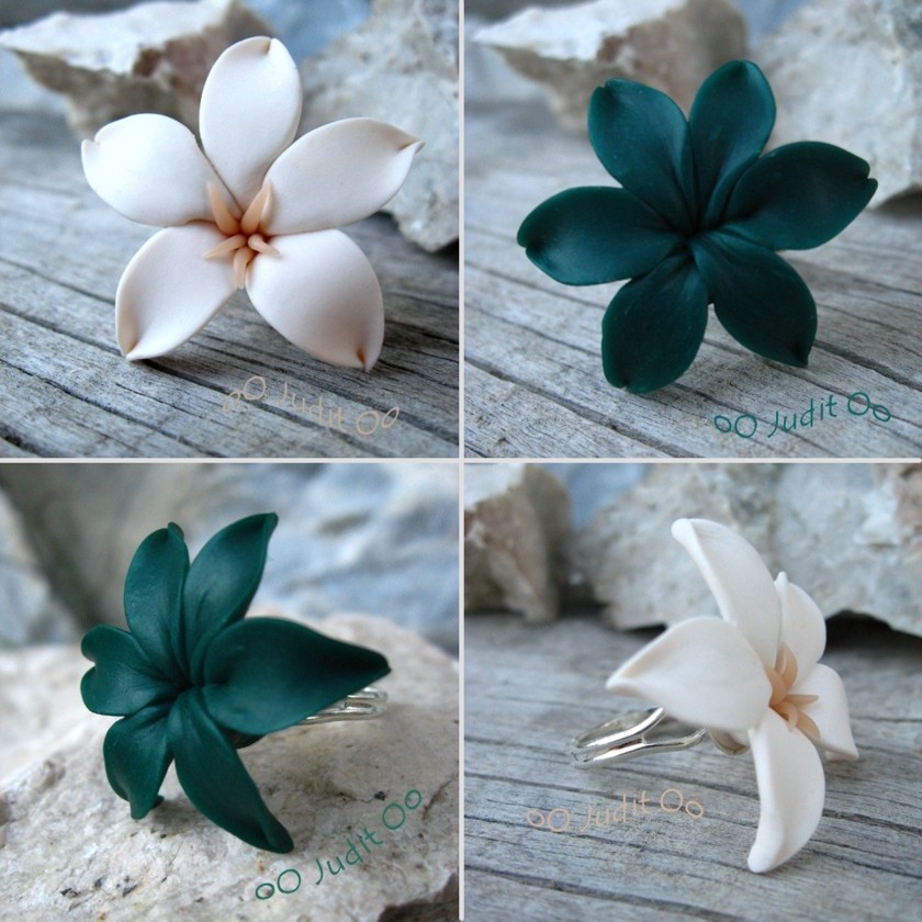 Polymer Clay- Jasmine and Lily