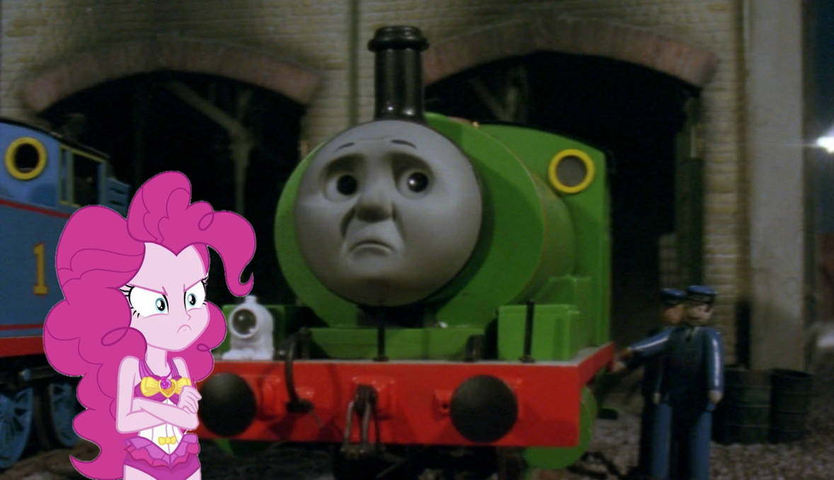 Pinkie stands up for Percy in Middle Engine by da1996p on DeviantArt