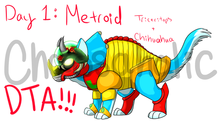 Dino-Dogs Metroid Trichihuahua (CLOSED FORMER DTA) by Paxiolite