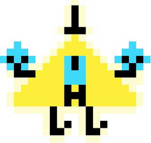 Pixel bill cipher Icon! FTU