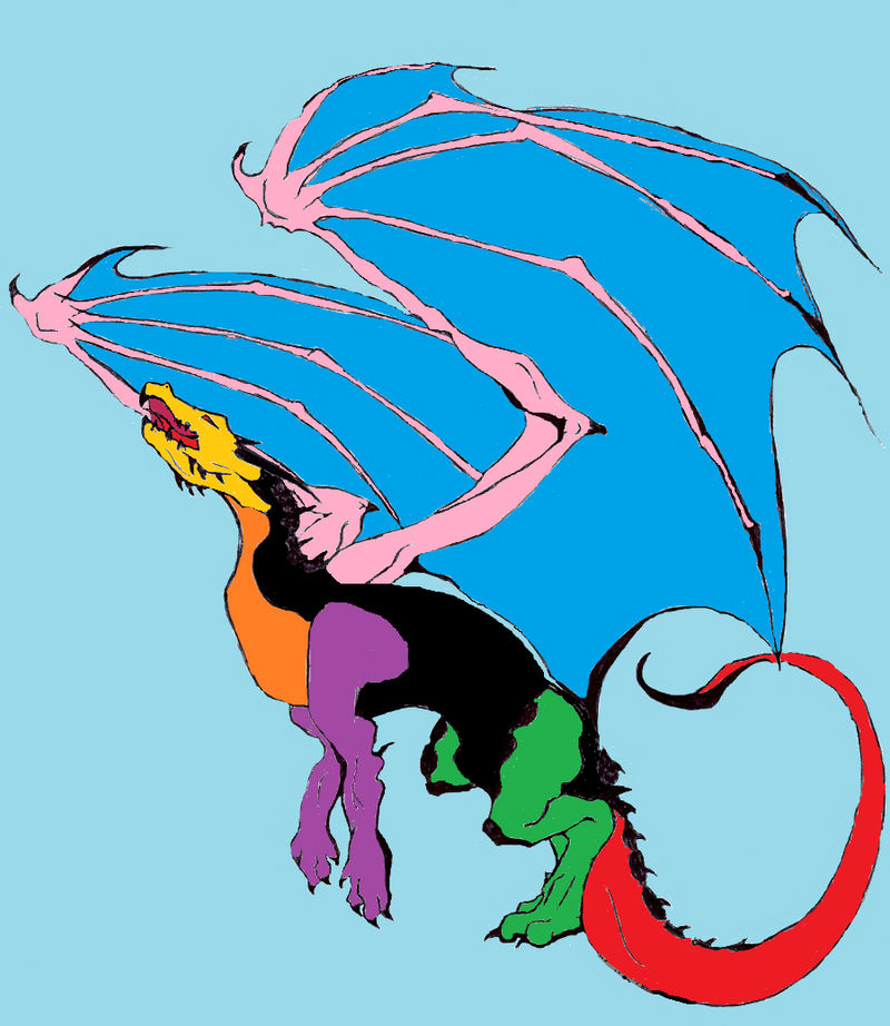 Rainbow dragon