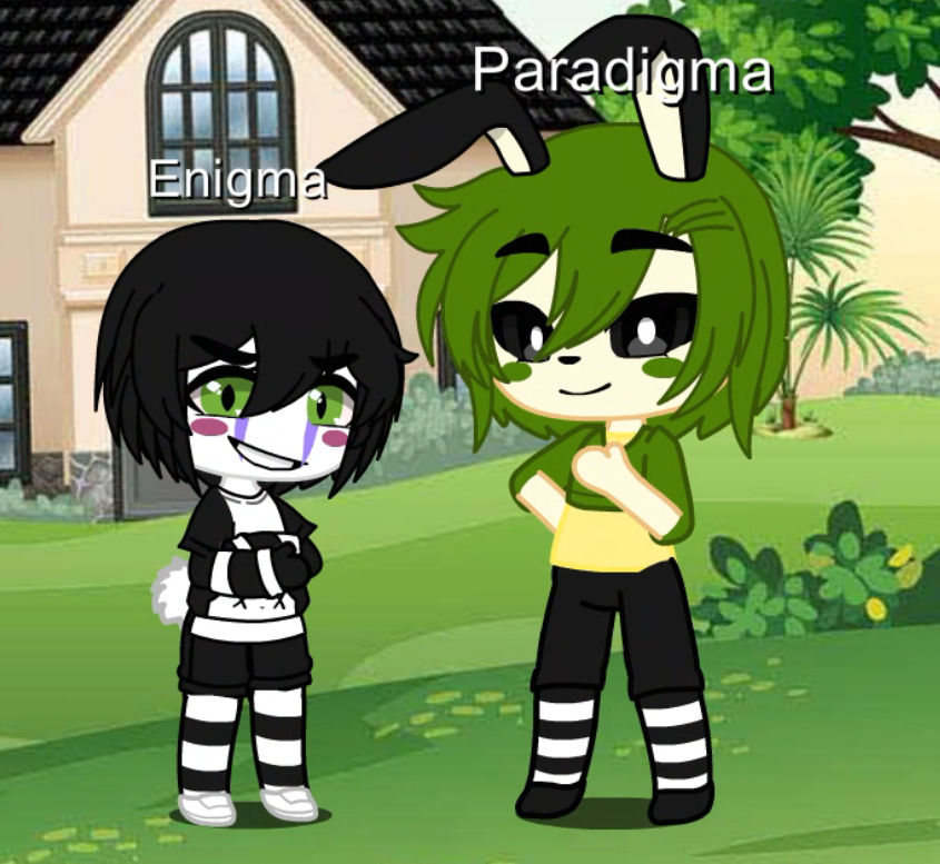 Enigma and Paradigma ( originally by NamyGaga ) by ImNotDry on DeviantArt
