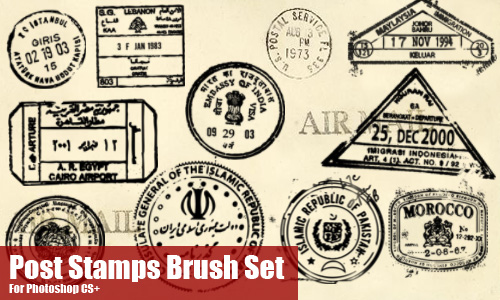 Post Stamp Brushes