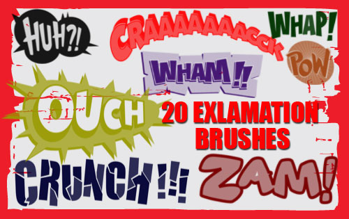 Exclamations-Photoshop Brushes