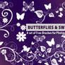 Butterflies and Flower Swirls