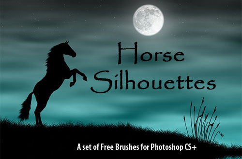 Horse Silhouettes - PS Brushes