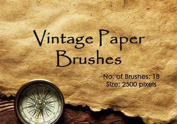 Vintage Paper Brushes