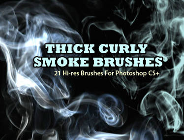 Thick, Curly Smoke Brushes