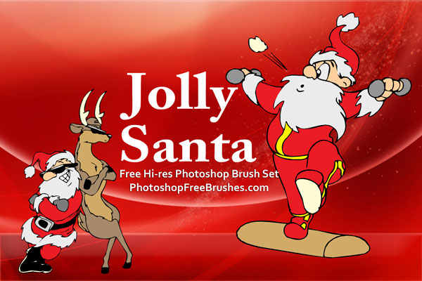 15 Santa Pictures PS Brushes by fiftyfivepixels