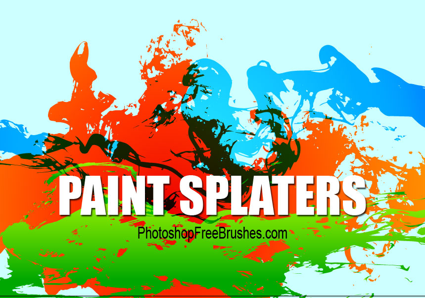 15 Grunge Brushes-Big Splatter