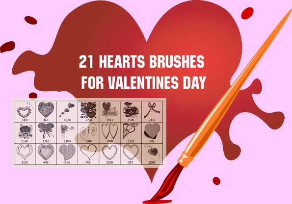 Valentine 2010 PS Brushes by fiftyfivepixels