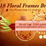 18 Floral Frame PS Brushes
