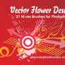 21 Vector Flower Designs Brush