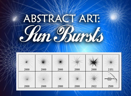 Abstract Brushes: Sun Bursts