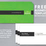 Simple Business Card Template in Green-Black Theme
