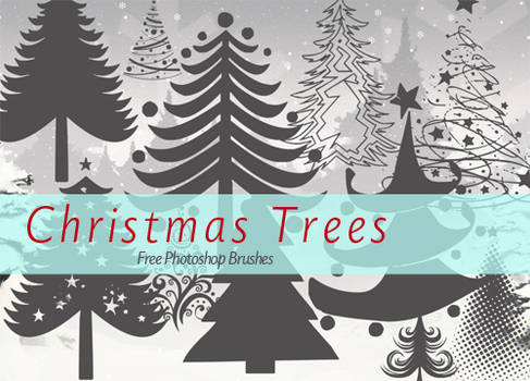 15 Free Christmas Tree Brushes for Photoshop