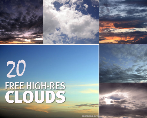 Freebies: 20 Dramatic Clouds Textures